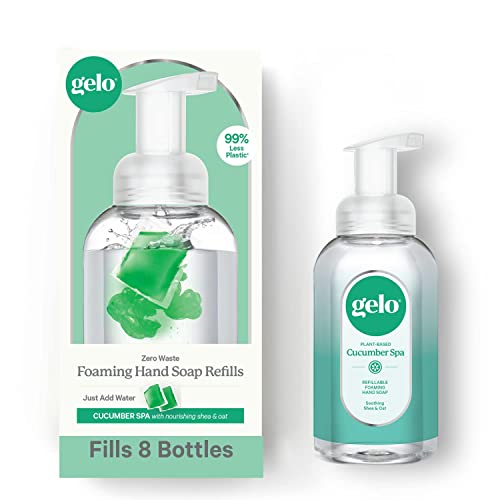 Gelo® Foaming Hand Soap Value Pack | 80oz Refill + Reusable Bottle (Lemon, Basil & Geranium)