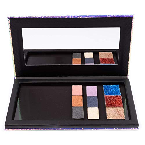 Mermaid Magnetic Makeup Palette with Mirror & 20 Metal Stickers