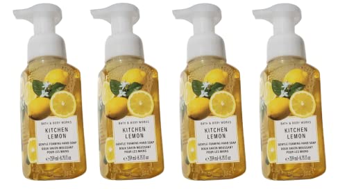 Bath and Body Works KITCHEN LEMON Value Pack - Lot of 4 Gentle Foaming Hand Soap Full Size