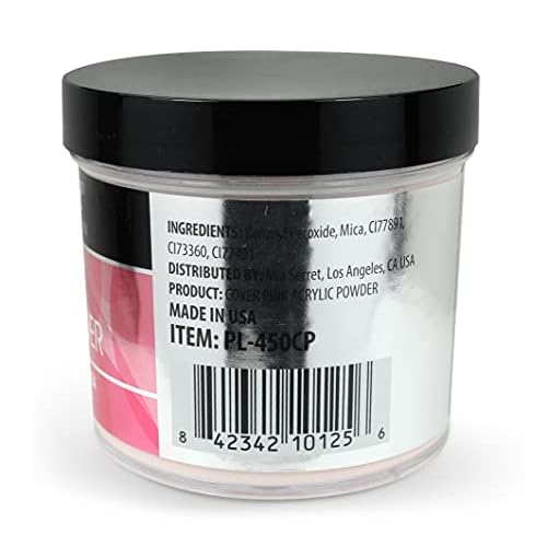Mia Secret Cover Pink Acrylic Powder (8 oz), Professional Nail System, Ideal for Long Lasting Nails