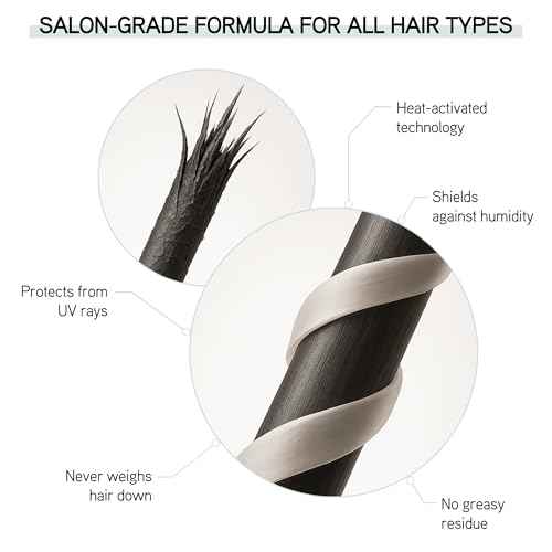 ILES FORMULA Weightless Styling Cream & Finishing Serum with Heat Protection, Non-Greasy Hair Repair Treatment for Damaged Hair, Anti-Frizz Blow Dry Product with Silk Extract & Macroloba Seed (500mL)