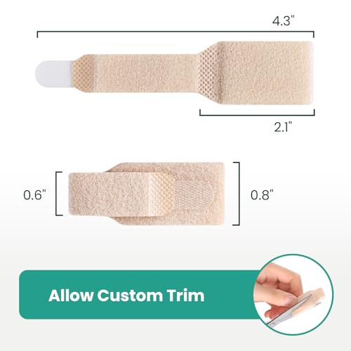 Hammer Toe Straightener Wraps - 8 Pack Toe Splints (Large)