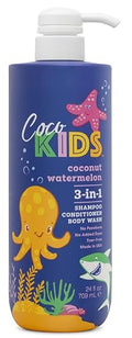 Cocomagic Watermelon 3-in-1 Shampoo Conditioner Body Wash 24oz