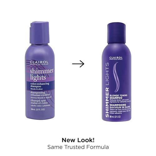 Clairol Professional Shimmer Lights Purple Shampoo for Blonde & Gray Hair