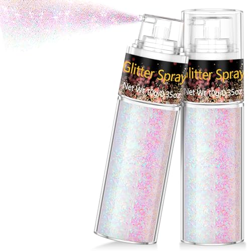 Hair and Body Glitter Spray - Ultra Fine Holographic Sparkle