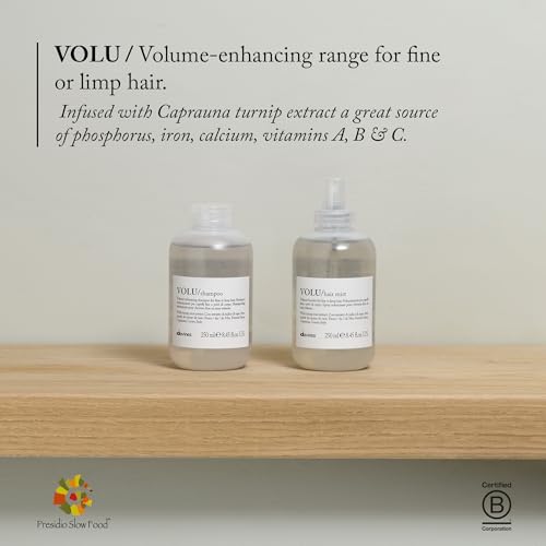 Davines VOLU Shampoo & MOMO Conditioner, Volume Shampoo For Fine, Thin Hair Types, Gentle Everyday Volumizing, Gentle Detangling For All Hair Types, 2.5 & 2.5 oz.