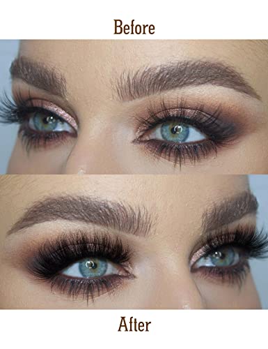 8D Mink Fluffy Lashes 20mm D Curl - 10 Pairs Reusable