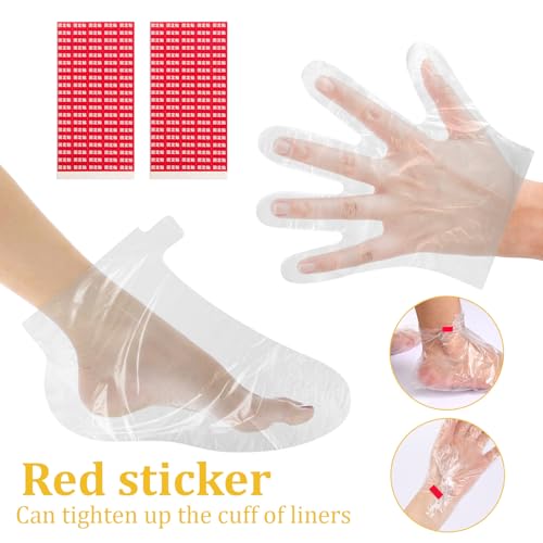 Disposable Paraffin Wax Liners for Hands and Feet - 200 Pack Spa Bags