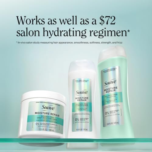 Suave Moisture Repair Sulfate-Free Conditioner 28 Fl Oz Pack of 4