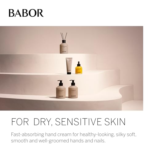 BABOR Soul & Hand Cream Hand Cream for Dry Hands, Anti-Ageing Moisturising Cream, Quick-Absorbing Hand and Nail Cream, Intensive Hand Care, with Hyaluronic Acid, Vegan, 100 ml