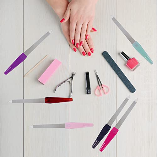 Stainless Steel Nail File Set (6 Pcs) with Sapphire Grit