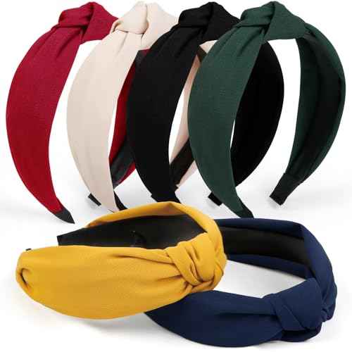 TERSE Christmas Headbands for Women Girls, Fashion Knotted Head Bands for Women's Hair