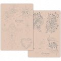 2pcs Silicone Pre Printed Tattoo Practice Skin with 9 Exquisite Tattoo Designs (Pink Skin)