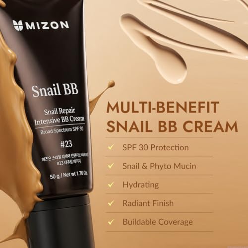 MIZON Snail Repair BB Cream SPF 30 #23 - 3-in-1 Korean Skincare