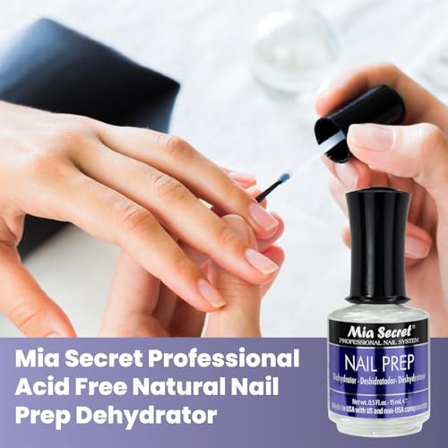 Mia Secret Nail Prep Kit with pH Dehydrator & Acid-Free Primer - 0.5 oz