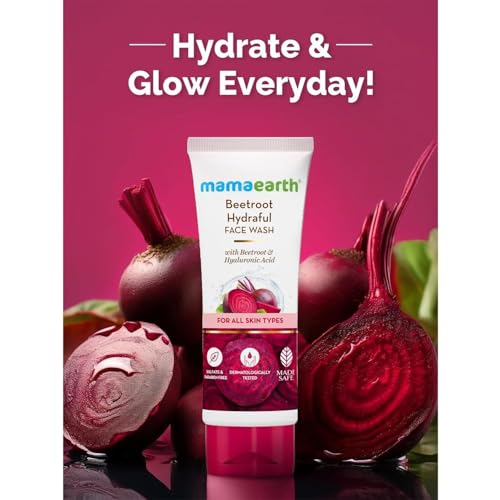 MAMAEARTH Beetroot Face Wash | 3.38 fl oz (100ml)
