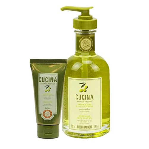 Fruits & Passion Coriander and Olive Tree Hand Soap 200ml and Nourishing Hand Butter 60ml