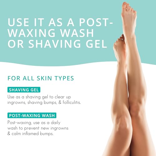 Almond Clear Face & Body Wash | Skin Care for Acne and Folliculitis-Prone Skin - Gentle Acne Face & Body Wash, Exfoliating Cleanser with Mandelic Acid | 17.25 oz