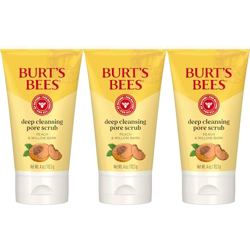 Burt's Bees Deep Cleansing Pore Scrub Peach Willow Bark 4oz