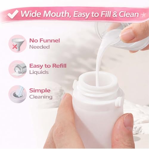 1 oz Silicone Travel Bottles, Leakproof Squeeze Bottle 4 Pack