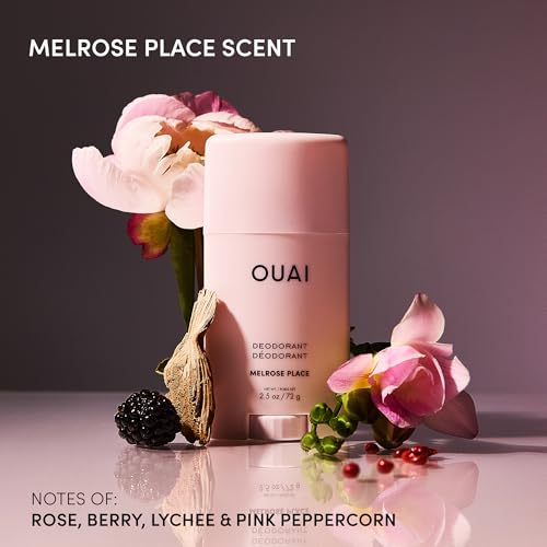 OUAI Melrose Place Travel Set - Aluminum Free Deodorant, Cleanser & Body Cream