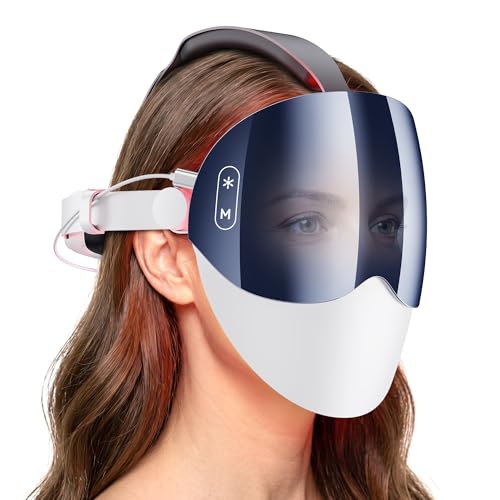Red Light Therapy LED Face Mask - FDA Cleared, 7 Modes