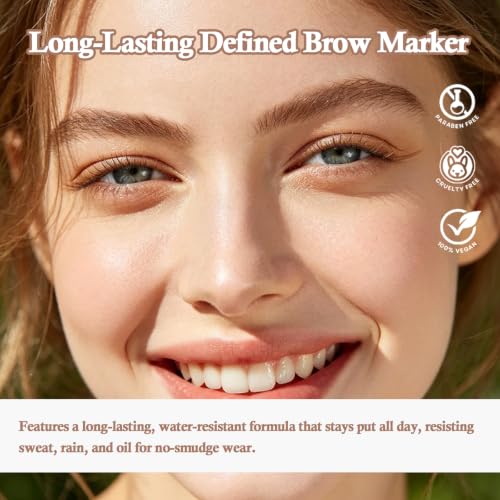Dual-Use Liquid Brow Pen - Eyebrow & Eyeliner, Waterproof