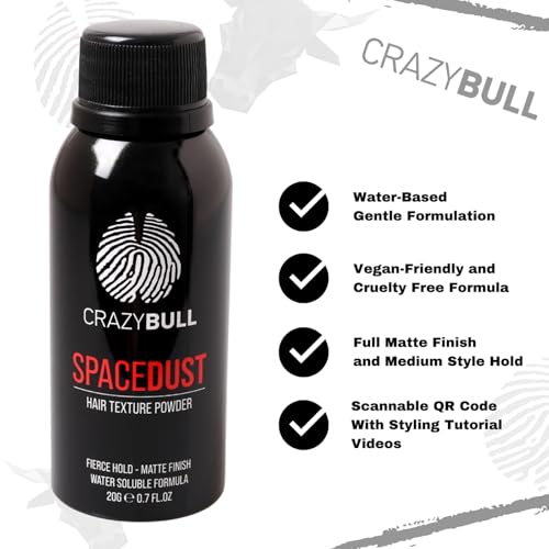 CrazyBull Space Dust Hair Texture Powder - 0.7oz Volume