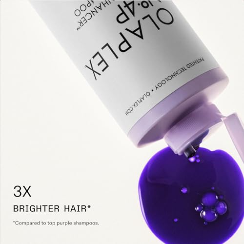 Olaplex No. 4P Blonde Enhancer Purple Toning Shampoo, Repairs, Hydrates, & Brightens All Blonde, Lightened, & Grey Hair