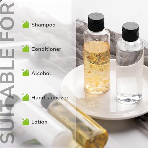 LISAPACK 3.4 oz Travel Bottles TSA Approved - 5pc Leak Proof