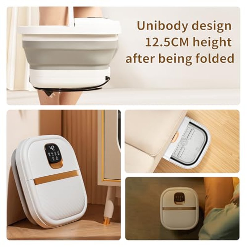 ACKLEAP Folding Foot Spa Massager with Heat & Touchscreen Control