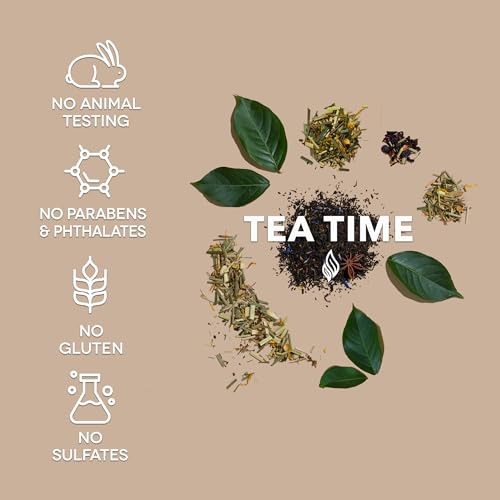 Earth To Skin Tea Time White Tea Facial Cleanser - Antioxidant Rich Daily Face Wash With Glycerin - Gentle Non Drying Cleanser For All Skin Types - Hypoallergenic Sulfate Free Formula - 4.7 fl oz