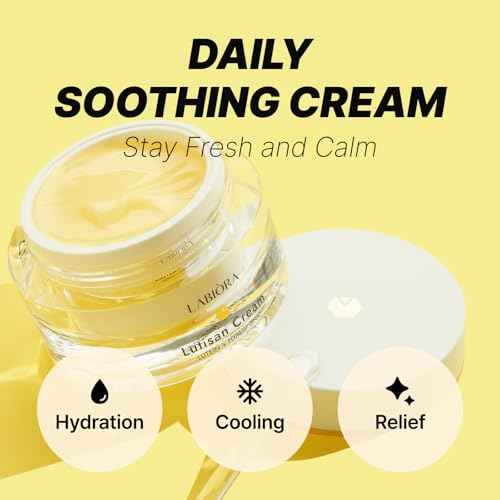 Lutisan Facial Moisturizer - Lutein, Niacinamide & Natural Extracts Daily Cream for Face with Soothing & Cooling Care with Hydration, and Gentle Skin Support K-Beauty (1.69 fl. oz/50ml)