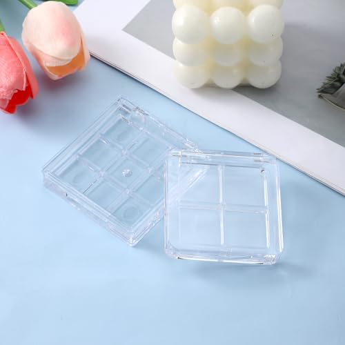 Empty Makeup Palette Case Set, 9-Grid & 4-Grid Eyeshadow Organizer