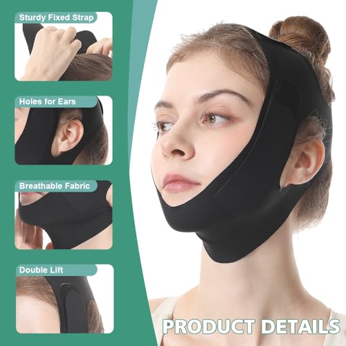 V-Line Lifting Chin Strap for Sleeping - Jawline Shaper Mask