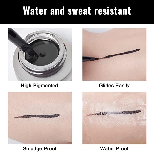 Erinde Waterproof Gel Eyeliner with Brush Set