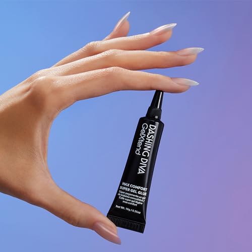 Dashing Diva Super Gel Glue - GelXtend Nail Glue for Nail Tips - Superior Adhesion, No Primer Needed - 5g