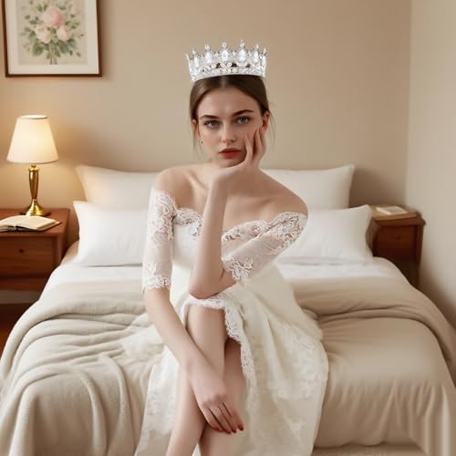 Crystal Tiara Crown for Women & Girls