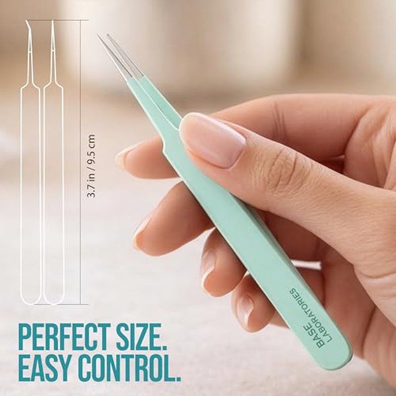 Precision Ingrown Hair Tweezers Set - 2 Pack Stainless Steel