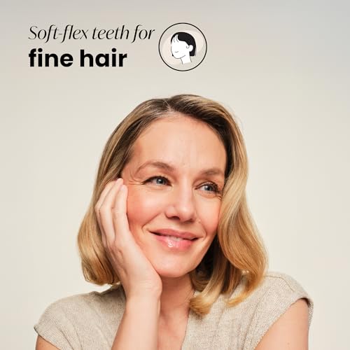 Tangle Teezer, The Fine and Fragile Detangling Hairbrush for Wet and Dry Hair, Colour Treated, Fine, Fragile Hair, Berry Bright