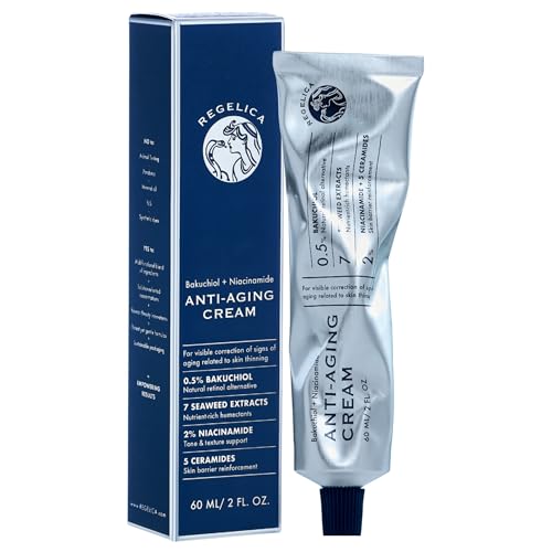 Anti-Aging Korean Face Cream with Bakuchiol & Niacinamide - Sensitive Skin Moisturizer