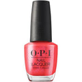 OPI Nail Lacquer Bright Red Shimmer Polish | 7-Day Chip Resistant