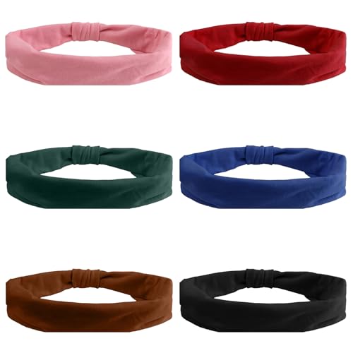 Wide Elastic Headbands for Women - Non-Slip, Stretchy & Thick for Workout & Daily Wear