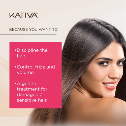 Kativa Anti-Frizz Xtreme Care, Home Use Straightening Treatment, Rebuild Damaged Hair and Straighten Waves and Frizz with Keratin and Cupuaçu, Paraben Free, Cruelty Free, Formaldehyde Free