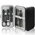 BLESWIN 10-Piece Manicure Pedicure Set with Leather Case