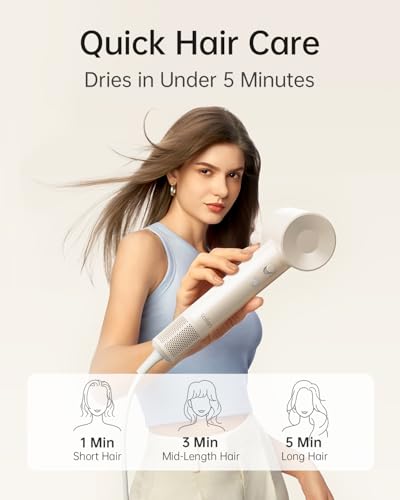 Laifen SE Lite Hair Dryer - Ionic Blow Dryer with 100,000 RPM Motor