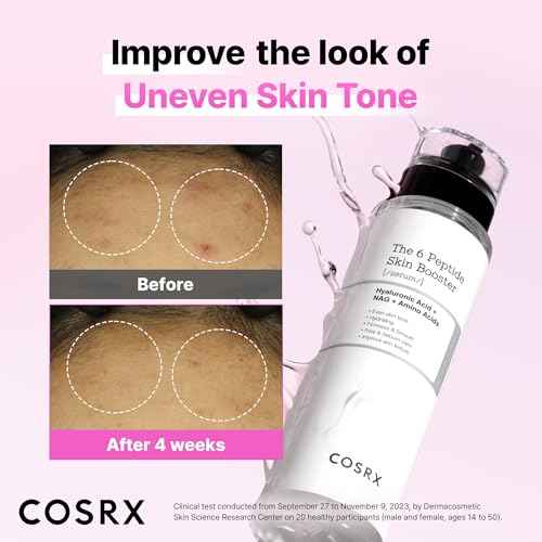 COSRX 6X Peptide Collagen Booster Toner Serum with Copper Peptides, Niacinamide & Hyaluronic Acid Skin Renewal Boosting Facial Essences, Korean Skin Care, 5.07 fl.oz, Stocking Stuffers