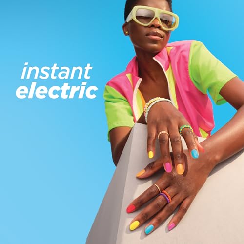 Sally Hansen Insta-Dri Electric Feels Nail Polish 352 Peachy Flare Neon Orange 0.31 Fl Oz