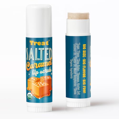 TREAT? Jumbo Lip Scrub - Salted Caramel, Organic & Cruelty Free (.50 OZ)