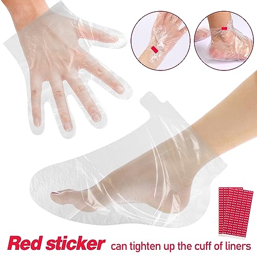 200 Pack Disposable Paraffin Wax Liners for Hand and Feet Spa Treatment